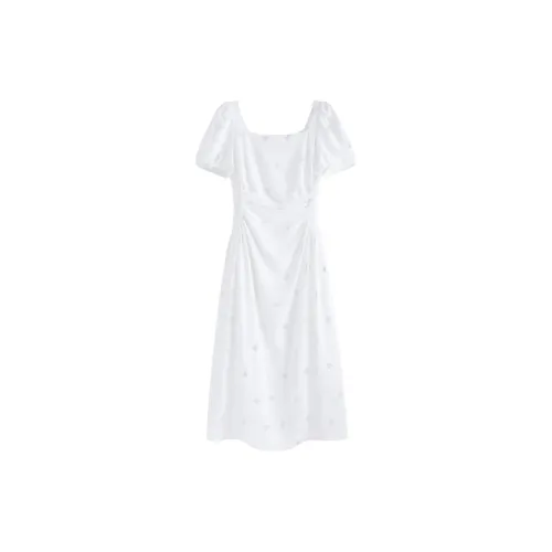 Pa33word Короткий рукав Платье Женское Белое