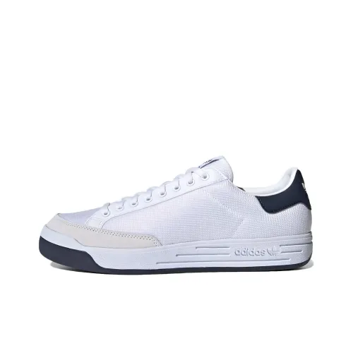 Adidas Originals Rod Laver Slip-Resistant Low Top Скейтборд Кроссовки Унисекс Белый Синий