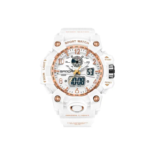 Rlychee Электронные + Кварцевые Механические Часы Женские Белый Циферблат