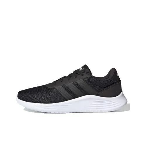 Adidas Neo Lite Racer 2,0 Амортизаторы Slip-resistant Низкий топ Спортивная повседневная обувь Мужская Черный Серый Белый