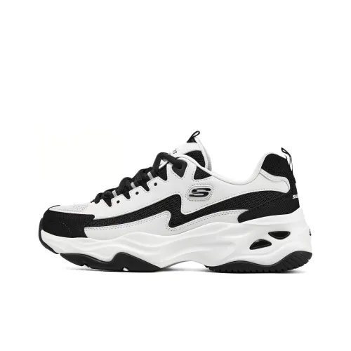 Skechers D'LITES 4,0 LIGHTNING PANDA Низкий Топ Casual Женский Белый Черный