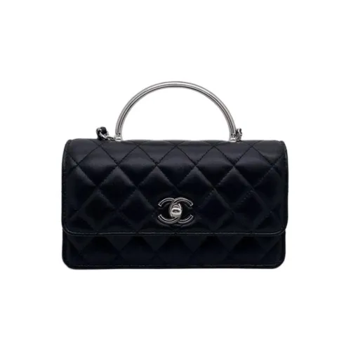 CHANEL Lambskin Flip-Flop Сумка через плечо Сумка на плечо Женская Черная