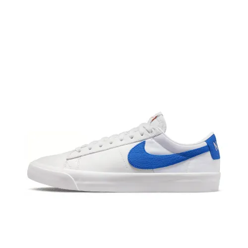 Nike SB Blazer GT Orange Label ISO Противоскользящие Устойчивые к истиранию Легкие Низкие Кроссовки для скейтбординга Мужские Белые