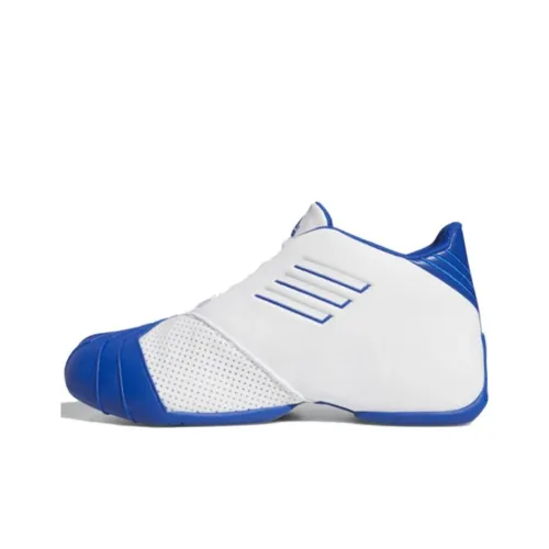 Adidas T Mac 1 Белый Королевский Трэйси Макгрэди 1 Шокабойдеры Противоскользящие MID Топ Баскетбольные кроссовки Мужской Королевский синий