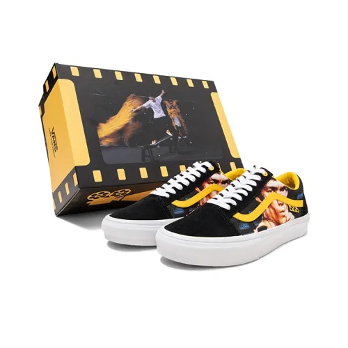 Bruce Lee x Vans Old Skool Collection Брюс Ли Коллаборация Низкие Скейтборд Кроссовки Унисекс Желто-черные