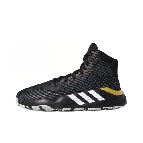 Adidas Pro Bounce Madness 2019 Нескользящий Легкий MID Топ Баскетбольные кроссовки Мужской Черный