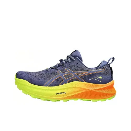 Asics Гель Trabuco Max 2 Беговые кроссовки Низкий топ Синий/Желтый Мужской