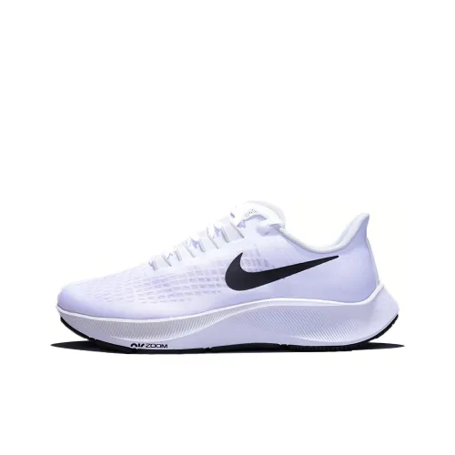 Nike Pegasus 37 Амортизаторы Slip-resistant Abrasion-resistant Низкий топ Марафон Беговые кроссовки Мужские Белые