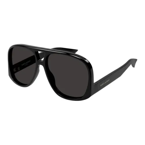 SAINT LAURENT Ацетат Нейлон Aviator Солнцезащитные очки Женские Черный