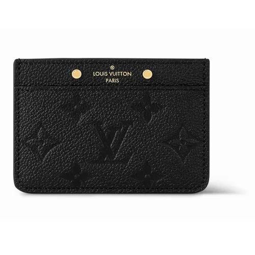 LOUIS VUITTON Кожа Держатель для карт Держатель для карт Женский Черный
