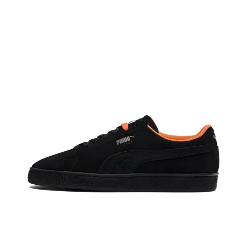 PUMA Suede Series Low Топ Скейтборд Кроссовки Унисекс Черный