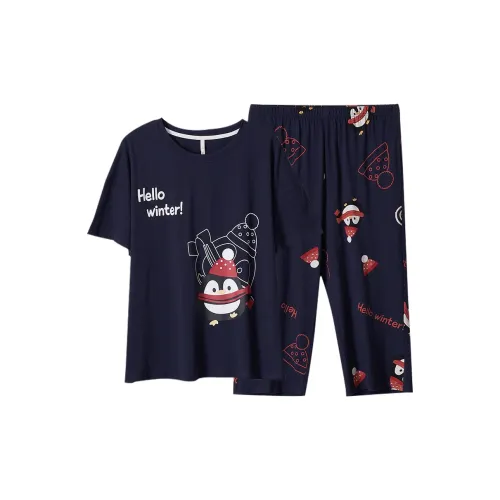 Dorame Pajama Комплект Женский Королевский Синий