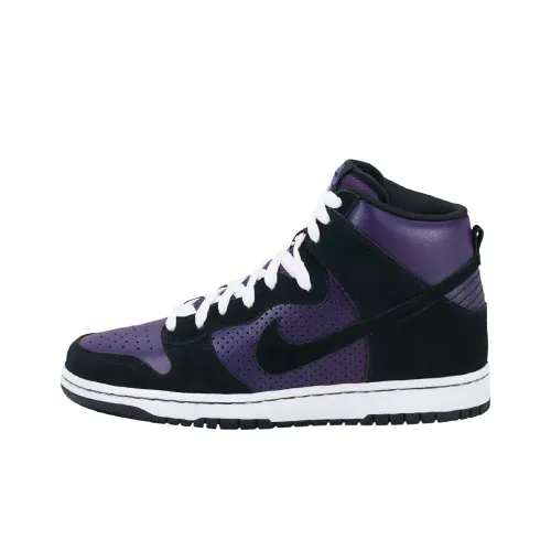 nike Dunk SB Grand Фиолетово-черный Slip Resistant Высокие Кроссовки для скейтбординга Мужские Черно-фиолетовый