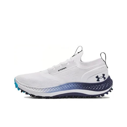 Under Armour Charged Phantom Spikeless Low Топ Мужская обувь для гольфа Белый Синий
