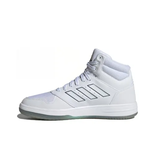 Adidas Gametaker Амортизация Дышащий Поддерживающий MID Топ Винтажные баскетбольные кроссовки Мужской Белый черный зеленый