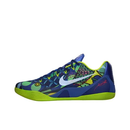 nike Kobe 9 EM Low Brazil Kobe 9 Нескользящий Легкий Низкий Топ Баскетбольные кроссовки Мужской Веном Зеленый