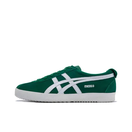 Onitsuka Tiger DelegationMEXICO 66 Mexico Delegation Балансированный Легкий Низкий Топ Скейтборд Кроссовки Унисекс Зеленый