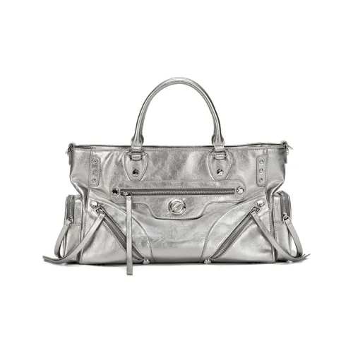 JELLYTOYBOY Коровья кожа Aurora Сумка через плечо Сумка Унисекс Оружейный серебристый Черный Джинсовый синий