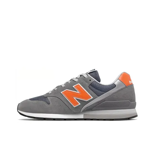 New Balance NB 996 Low Топ Повседневные Беговые Кроссовки Унисекс Серый Оранжевый
