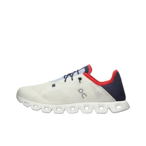 On Cloud 5 Береговая Амортизация Дышащий Легкий Низкий Топ Повседневная Обувь Мужская Белый Черный