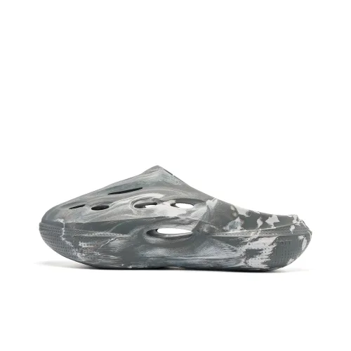 QIAODAN Poison Tooth Slippers Sabo Угольный Серый, Туманный Серый Бархат Мужской