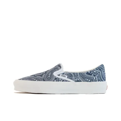 KITH x Vans Slip On Series Low Топ Скейтборд Кроссовки Унисекс Синий Белый