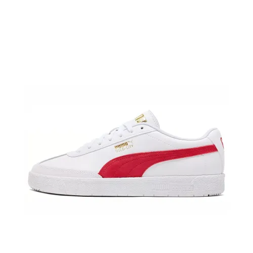 PUMA Oslo Городской Скейтборд Низкие Кроссовки Унисекс Белый Красный