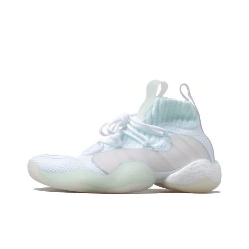 Adidas Crazy BYW X Boost Амортизаторы Slip-resistant Abrasion-resistant MID Баскетбольные кроссовки Unisex Белый