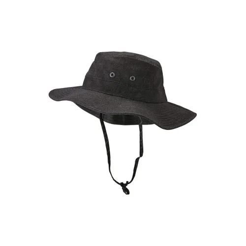 Patagonia Linen Recycled Polyester Organic Cotton Bucket Hats Unisex Black Патагония Лен Переработанный Полиэстер Органический Хлопок Панамы Унисекс Черный
