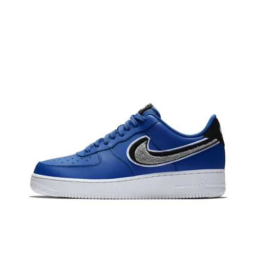 Nike Air FORCE 1 07 LV8 3D Non Slip Легкий Низкий Топ Скейтборд Кроссовки Унисекс Синий