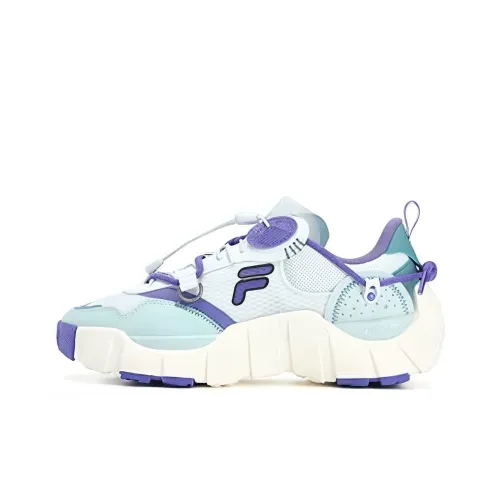 FILA FUSION BONE Низкий Топ Casual Женский Белый Синий Фиолетовый