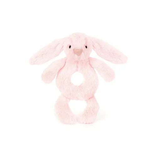 JELLYCAT Кролик Застенчивый Pink Rabbit Кольцо Rattler Куклы Плюшевая кукла 18 см Высота