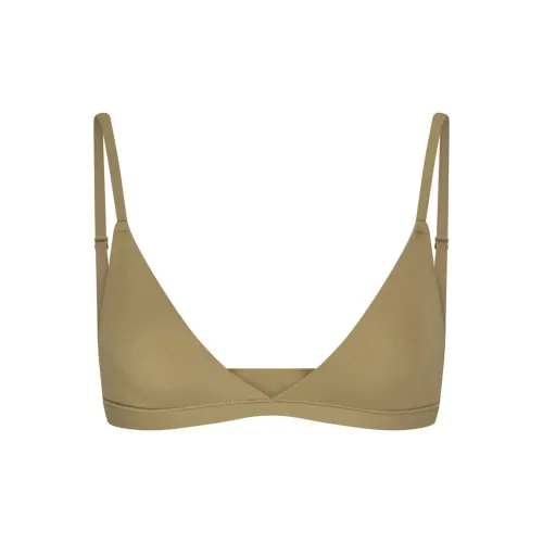 SKIMS FITS EVERYBODY Треугольный бюстгальтер Braetette Бюстгальтер Женский 1 упаковка Хаки Хаки