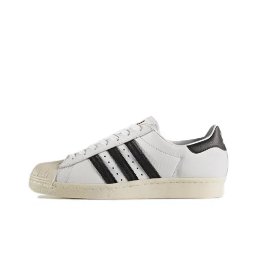 Adidas Originals Superstar Series 80s Low Топ Скейтборд Кроссовки Унисекс Белый Черный