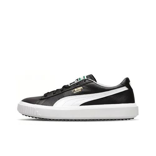 PUMA Court Breaker LTHR Low Топ Скейтборд Кроссовки Унисекс Черный Белый