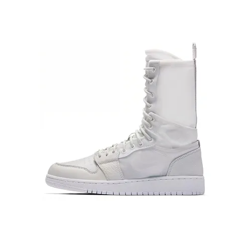 Jordan Air Jordan 1 XX Нескользящий Легкий Высокий Топ Винтажные Баскетбольные Кроссовки Женские Белые Серые