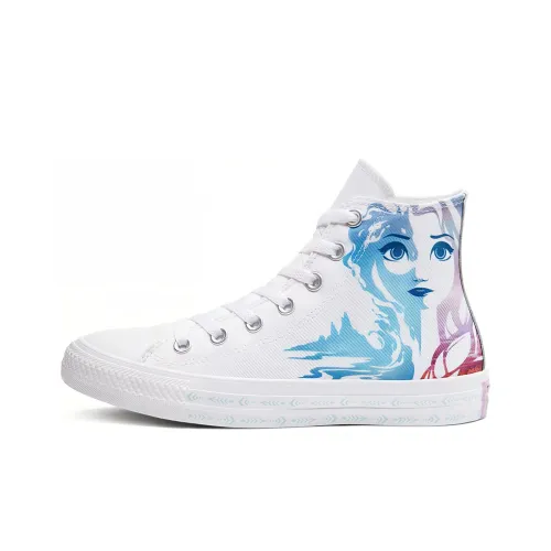 Disney x Converse Chuck Taylor All Star Anna And Elsa High Top Скейтборд Кроссовки Unisex Белый