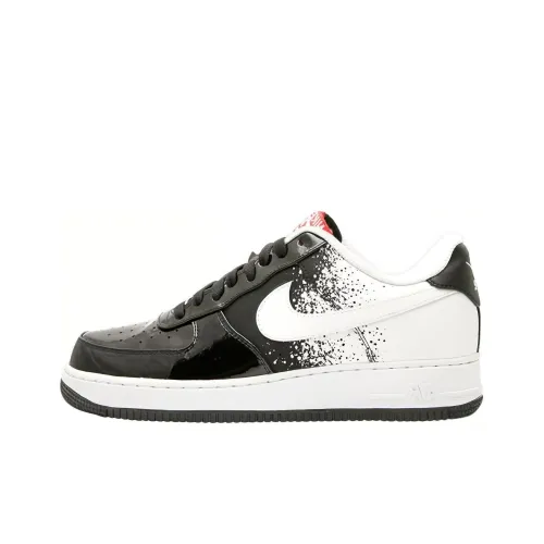 Nike Air Force 1 Амортизация устойчивость к истиранию дышащие низкие кеды для скейтбординга унисекс черные белые