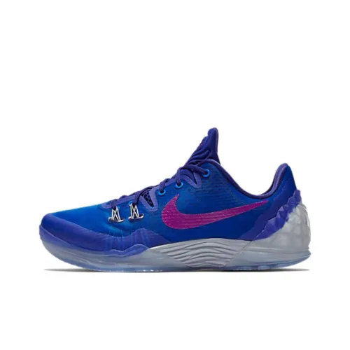 Nike Venomenon 5 Zoom Kobe Shock Absorbers Slip-Resistant Abrasion-Resistant Low-Top Баскетбольные кроссовки Мужские Blue
