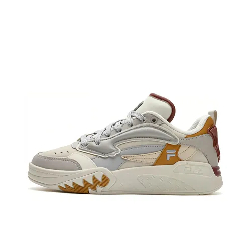 FILA FUSION DESPERADO LOW Бейсбольная обувь Bat Shoe Амортизация Износостойкий Низкий Топ Винтажные баскетбольные кроссовки Женские Белые Серые