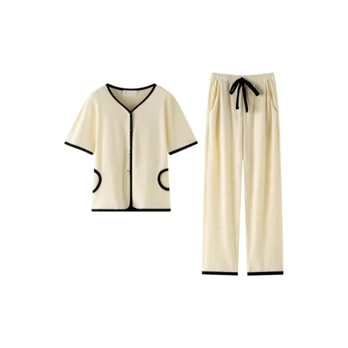 MEONSILL Пижамный комплект женский абрикосовый