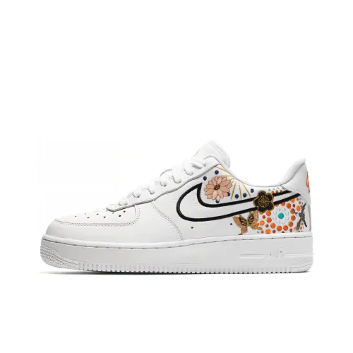 Nike Air FORCE 1 07 CNY Новый год Фейерверк Низкие кроссовки для скейтбординга Женские Белые