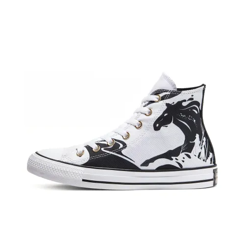 Холодное сердце x Converse Chuck Taylor All Star High Топ Скейтборд Кроссовки Унисекс Черный Белый
