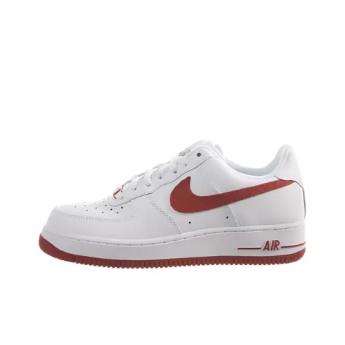Nike Air Force 1 '07 Покрытие Slip-Resistant Амортизация Низкие Кроссовки для скейтбординга Женские Красный Белый