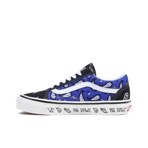 Vans Old Skool Collection Anaheim Factory 36 DX Low Скейтборд Кроссовки Unisex Черный Синий