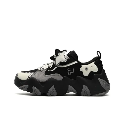 FILA FUSION STARFISH CANVAS Низкий топ кеды женские черно-белые