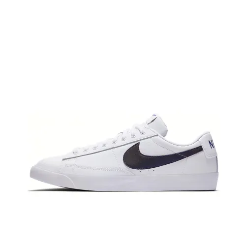 Nike Blazer PRM SU19 Покрытие Устойчивое к истиранию Низкий Топ Скейтборд Кроссовки Мужские Белый Фиолетовый