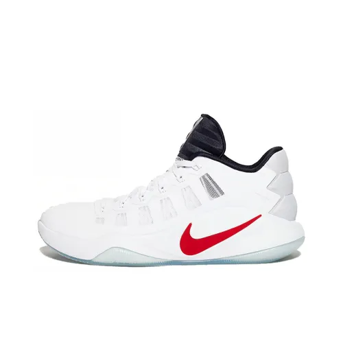 nike Hyperdunk 2016 Нескользящий Легкий Низкий Топ Баскетбольные Кроссовки Мужские Красный Белый