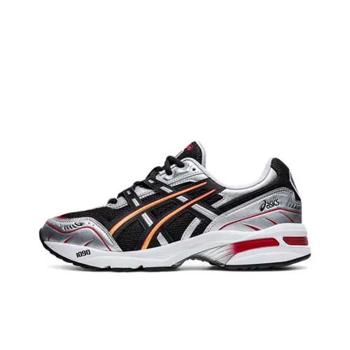 Asics Gel 1090 V1 Low Топ Беговые кроссовки Унисекс Черный Серебряный