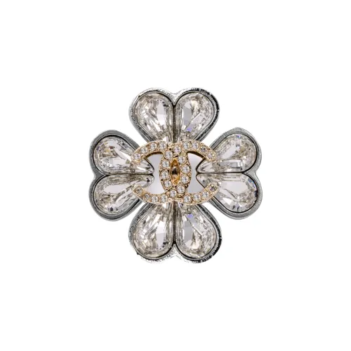 CHANEL Металлические кольца серебряные женские
